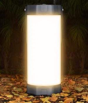 Glocusent 106 LED Camping Lantern Rechargeable, Up to 80Hrs, 5000mAh Lantern with 5 Brightness 3 Modes & SOS, IP68 Waterproof, Max 1200LM, Camping Light for Power Outages Hiking Emergency Hurricane
